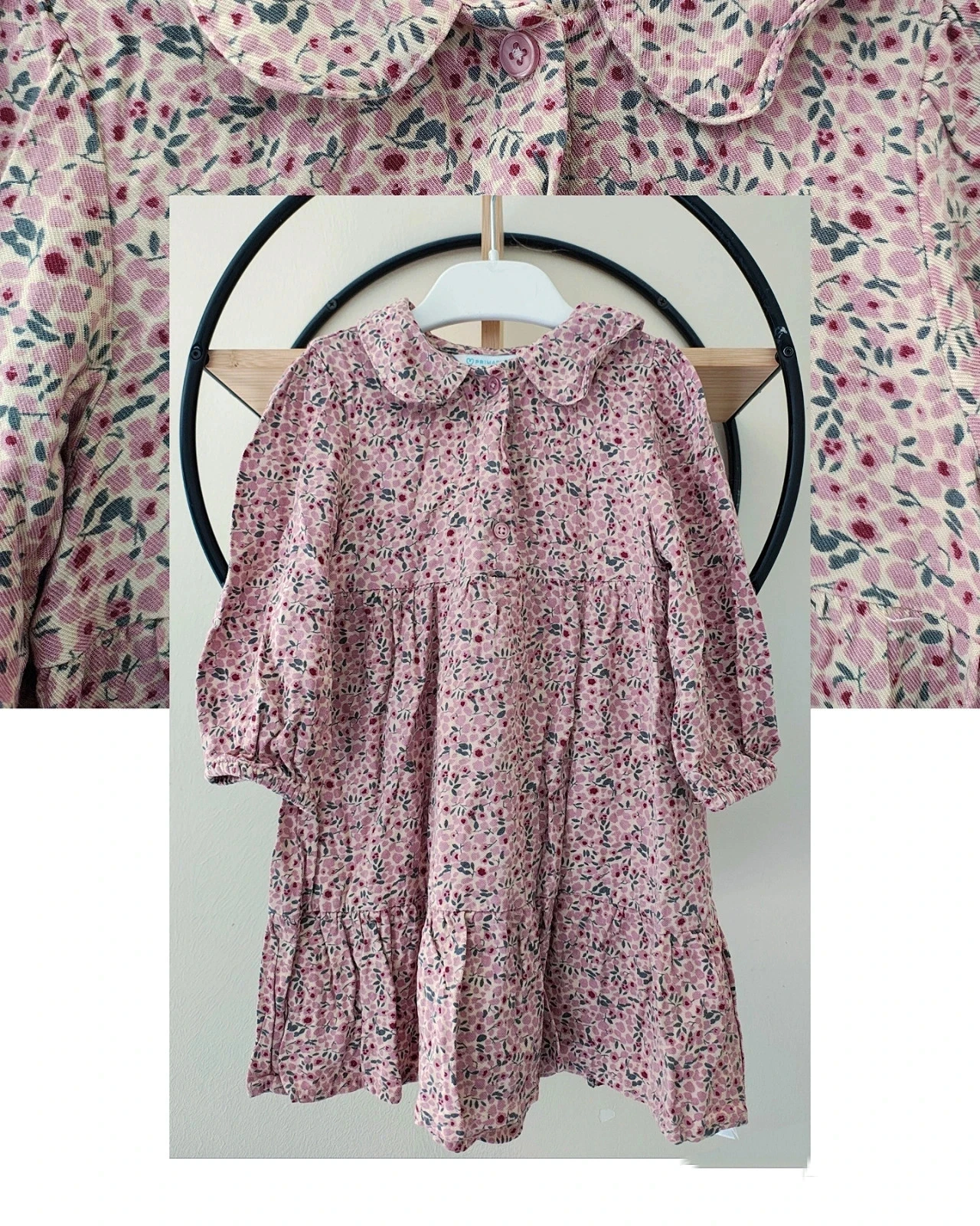 24 mois 2 ans robe 92 cm ( étiquette coupée)